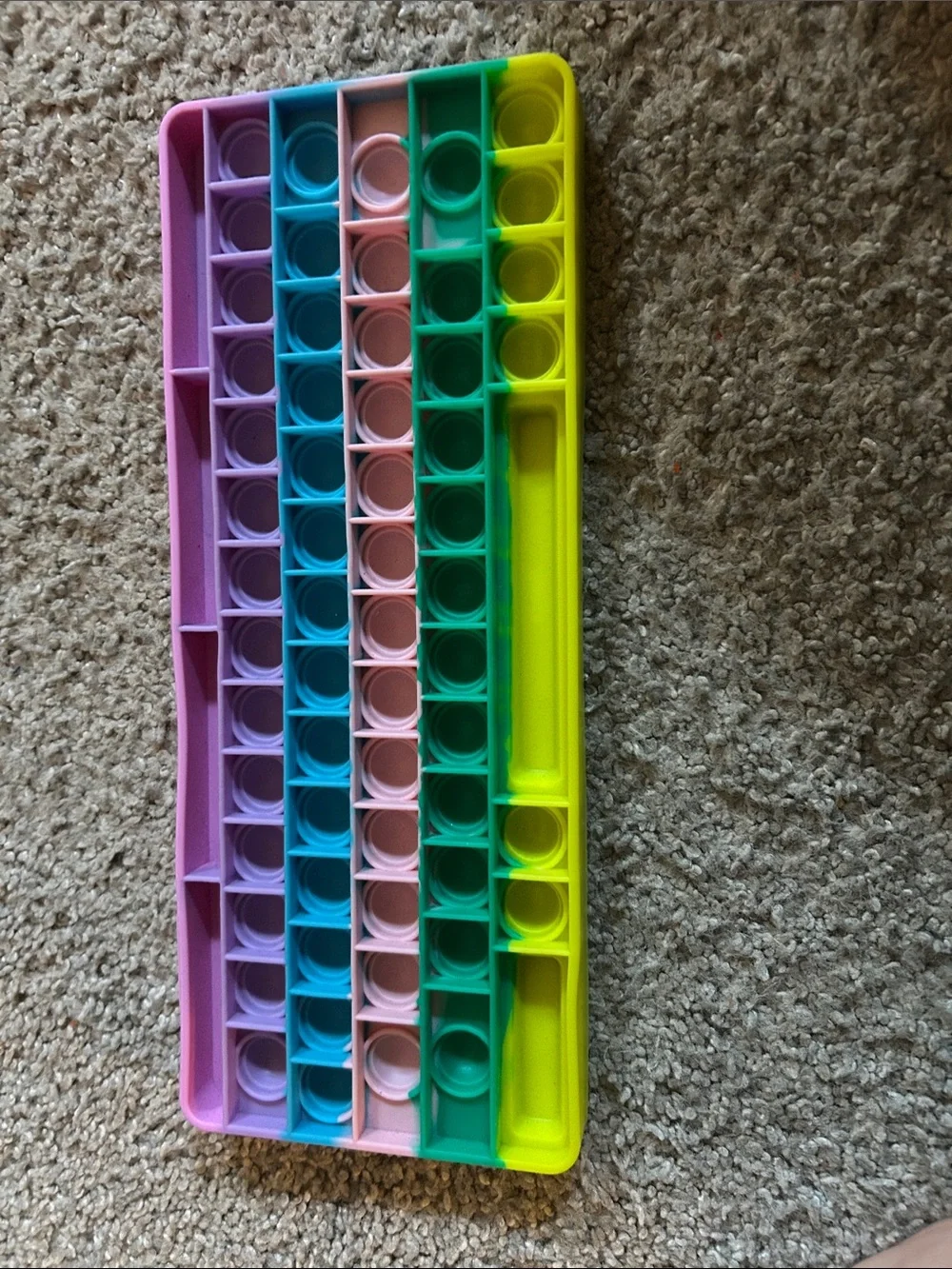 Colorful Rainbow Pop Keyboard Toy - Multicolor